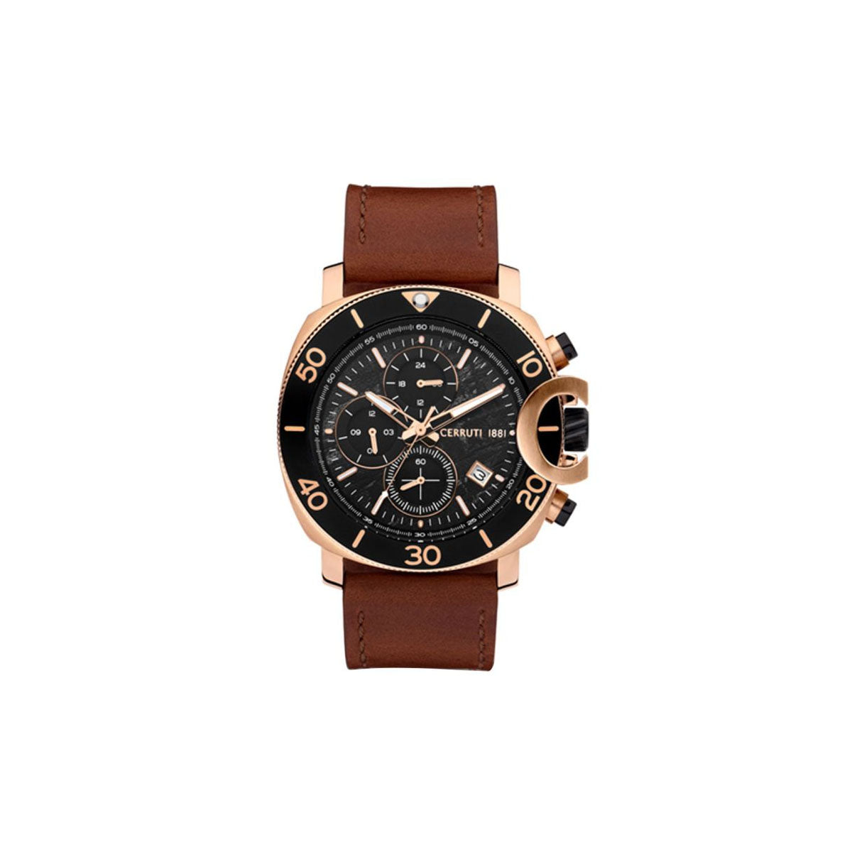 Cerruti 1881 CIWGF2224503 Positano Men's Watch 47mm Brown